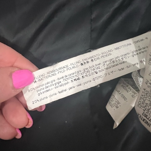 Zara Women's Duck Down Black Puffer Coat Jacket XS - Picture 4 of 14